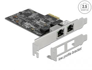 DeLOCK PCI Express x2 Card naar 2x RJ45 2,5 Gigabit LAN RTL8125 netwerkadapter