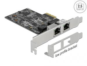 Delock 89530 PCI Express x2-kaart naar 2 x RJ45 2,5 Gigabit LAN RTL8125