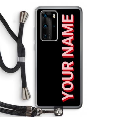 Namecase: Huawei P40 Pro Transparant Hoesje met koord