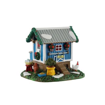 Kerstdorpminiatuur Backyard Chicken Coop 11x12x10 cm - Lemax