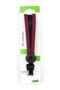 Qibbel Widek triobinder eye met haak 24+2x12mm zwart/bordeaux