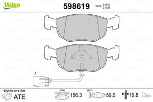 Valeo Remblokset 598619