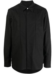 Rick Owens chemise cintrée à manches longues - Noir