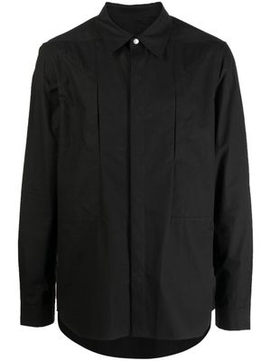 Rick Owens chemise cintrée à manches longues - Noir