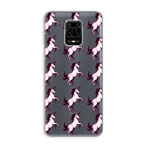 Musketon Unicorn: Xiaomi Redmi Note 9 Pro Transparant Hoesje
