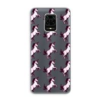 Musketon Unicorn: Xiaomi Redmi Note 9 Pro Transparant Hoesje