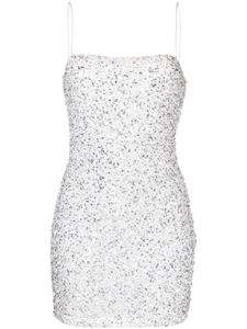 Retrofete robe courte Dionne à sequins - Blanc