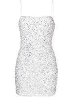 Retrofete robe courte Dionne à sequins - Blanc