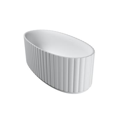Riho Catching Waves Vrijstaand Bad - 174x82cm - solid surface - mat wit B166001105