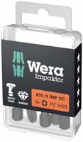 Wera 855/4 Impaktor DC Pozidriv Bit PZ3 x 50mm VE=5 - 05057662001 Wera 855/4 Impaktor DC Pozidriv Bit PZ3 x 50mm VE=5 - 05057662001