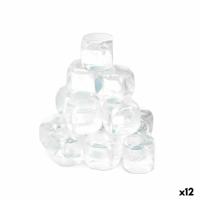 Herbruikbare koelblokjes Leknes TK22008 Transparant Polyethyleen Gedistilleerd water 6,5 x 16 x 6,5 cm 18 Onderdelen (12 Stuks)