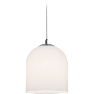 LED Railverlichting - Hanglamp - Trion Dual Onutia - 2 Fase - E14 Fitting - Rond - Mat Wit - Glas