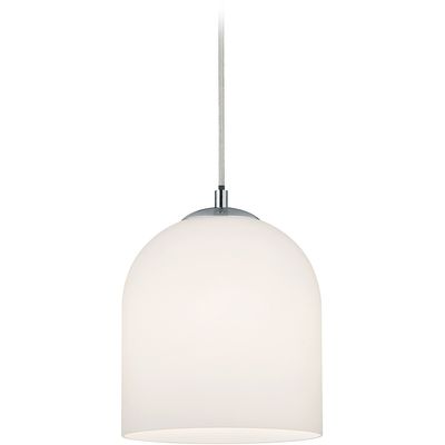 LED Railverlichting - Hanglamp - Trion Dual Onutia - 2 Fase - E14 Fitting - Rond - Mat Wit - Glas