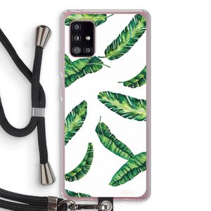 Lange bladeren: Samsung Galaxy A51 5G Transparant Hoesje met koord