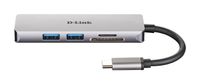 D-Link DUB-M530 laptop dock & poortreplicator Bedraad USB 3.2 Gen 1 (3.1 Gen 1) Type-C Aluminium, Zwart - thumbnail
