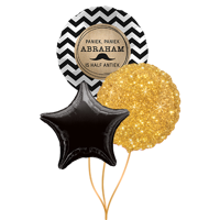 Stel zelf een verjaardag ballonnen tros samen voor hem!