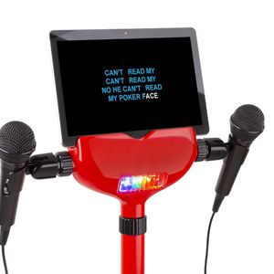 Fenton KSM15R karaoke set met o.a Bluetooth en verlichte zingmat -