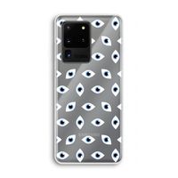 Eyes pattern: Samsung Galaxy S20 Ultra Transparant Hoesje Eyes pattern: Samsung Galaxy S20 Ultra Transparant Hoesje