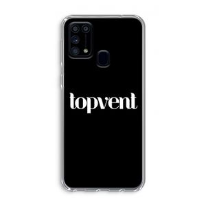 Topvent Zwart: Samsung Galaxy M31 Transparant Hoesje