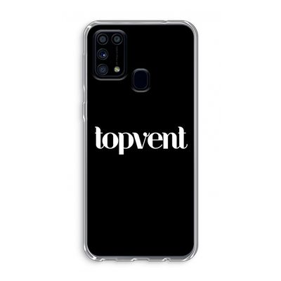Topvent Zwart: Samsung Galaxy M31 Transparant Hoesje