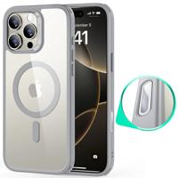 iPhone 16 Pro Max HaloLock Classic Hybrid Case (Camera Control) - Clear Grey