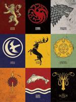 Kunstdruk Game of Thrones Sigils 60x80cm