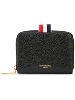 Thom Browne portefeuille à détail tricolore - Noir