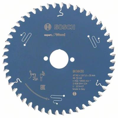 Bosch Accessories Expert for Wood 2608644034 Cirkelzaagblad 180 x 30 x 1.6 mm Aantal tanden: 48 1 stuk(s)