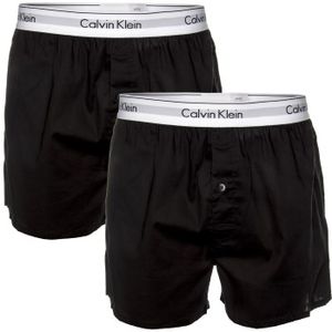 Calvin Klein 2 stuks Modern Cotton Woven Slim Fit Boxer