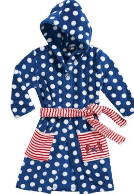 Kinderbadjas stip-110/116
