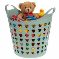 Storage solutions Speelgoedmand - groen - 26 liter - kunststof - 40 x 41 cm