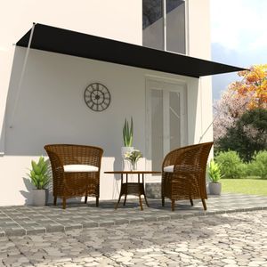VidaXL Luifel uittrekbaar 400x150 cm antraciet