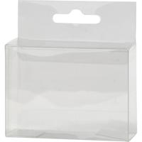 PET verpakkingsdozen, afm 74x54x26 mm, 100 stuk/ 1 doos