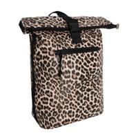 New Rebels Mart New York Leopard 21L Rugtas Rolltop Waterafstotend Laptop 15.6"