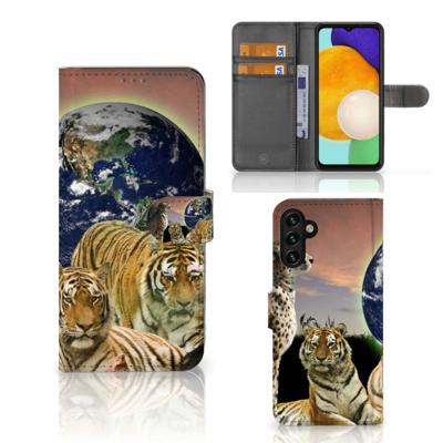 Samsung Galaxy A04s | Samsung Galaxy A13 5G | Telefoonhoesje | Met pasjeshouder | Roofdieren