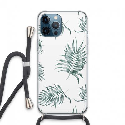 Simple leaves: iPhone 13 Pro Max Transparant Hoesje met koord