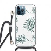 Simple leaves: iPhone 13 Pro Max Transparant Hoesje met koord
