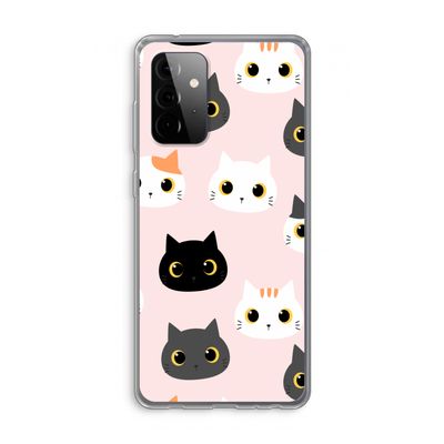 Katten: Samsung Galaxy A72 Transparant Hoesje