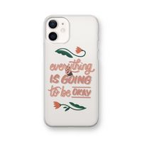 Optimistic flower girl: iPhone 12 Transparant Hoesje Optimistic flower girl: iPhone 12 Transparant Hoesje