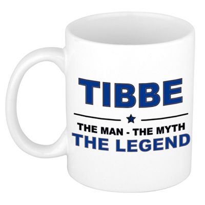 Tibbe The man, The myth the legend collega kado mokken/bekers 300 ml
