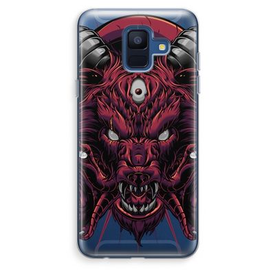 Hell Hound and Serpents: Samsung Galaxy A6 (2018) Transparant Hoesje