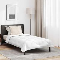Dekbed met kussen 2 pcs Wit 140 x 220 cm Microfibre