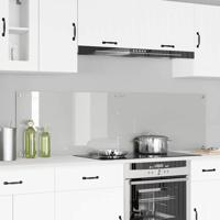VidaXL Keuken achterwand 2 pcs doorzichtig 90 x 50 cm gehard glas