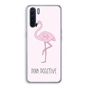Pink positive: Oppo A91 Transparant Hoesje