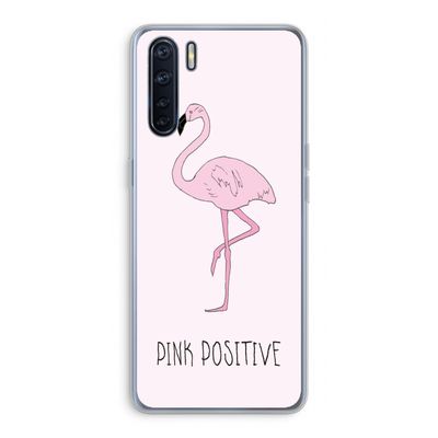 Pink positive: Oppo A91 Transparant Hoesje