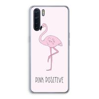 Pink positive: Oppo A91 Transparant Hoesje