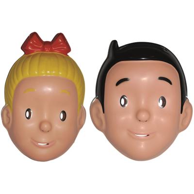 Suske en Wiske verkleedmaskers - met elastiekje - voor volwassenen - Stripfiguren