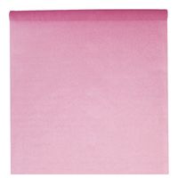 Feest tafelkleed op rol - roze - 120 cm x 10 m - non woven polyester - thumbnail