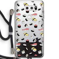 Sushi time: LG V30 Transparant Hoesje met koord