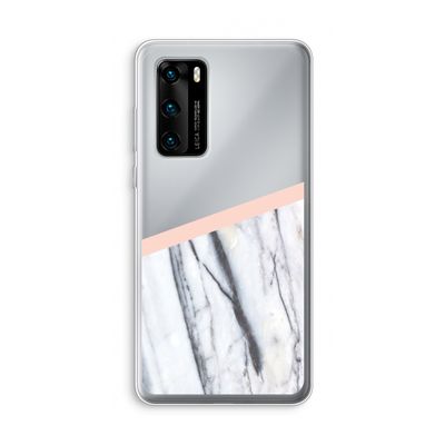 A touch of peach: Huawei P40 Transparant Hoesje